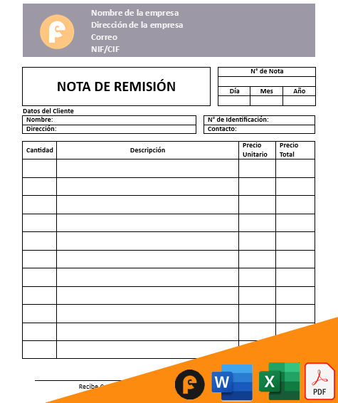 Formato De Nota De RemisiÓn Y Cómo Llenarla 2024 2847
