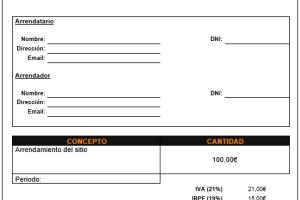 Modelos de facturas alquiler en Word, PDF o Excel para descargar gratis