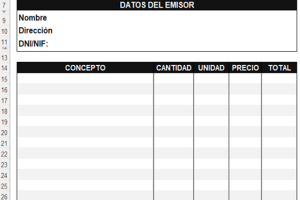 Modelo de factura simplificada: descarga la plantilla gratis y aprende a rellenarla