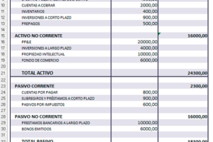 Reporte de balance general