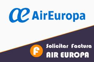 Solicitar la factura en Air Europa