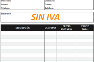 Ejemplo factura agencia de viajes: modelo para descargar gratis y su IVA