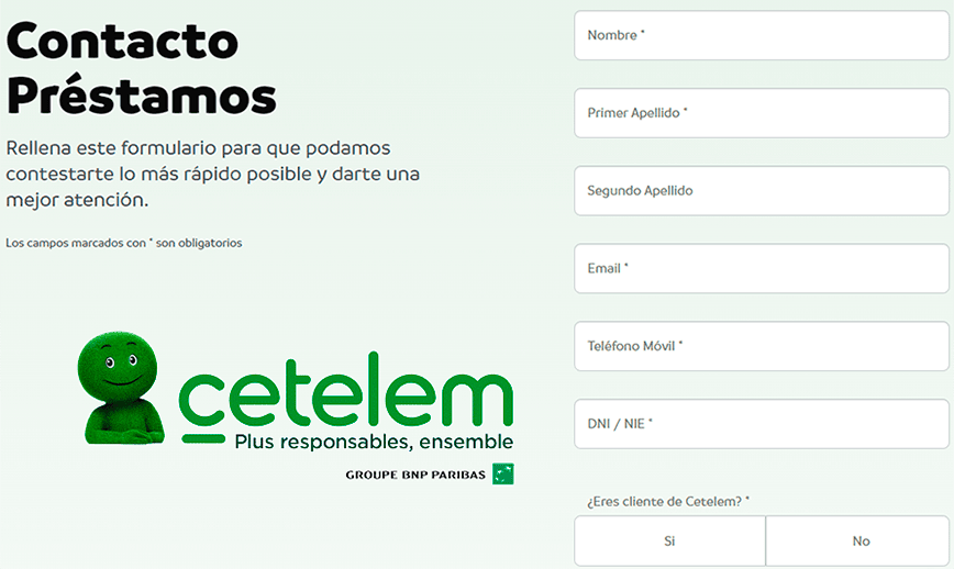 cetelem teléfono gratuito atención al cliente