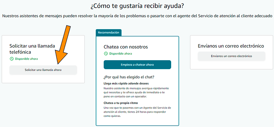 numero de telefono de amazon