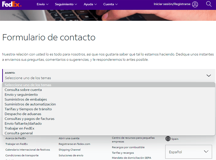 teléfono fedex gratuito