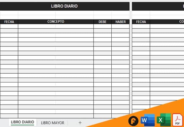 plantilla libro diario excel gratis