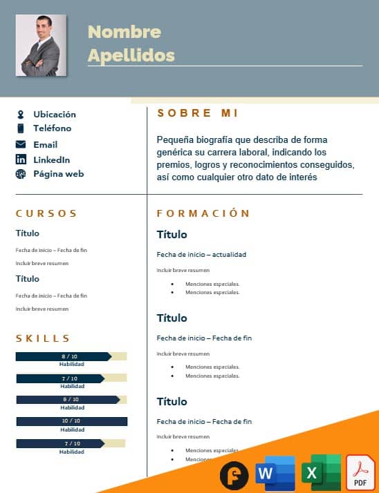 CV sin experiencia laboral